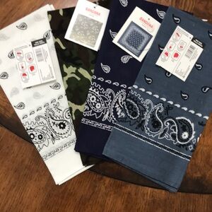 Paisley and Camouflage Bandana Set